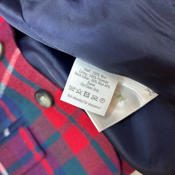 Janie and Jack Boys plaid blazer, 12-18 mo., 100% wool, like new, holiday plaid - Picture 6 of 6